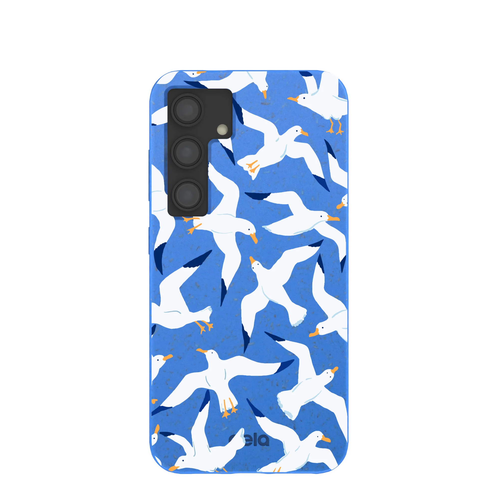 Electric Blue Seagulls Samsung Galaxy S24 Case