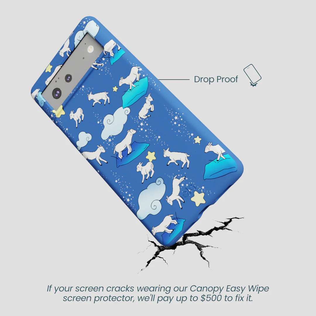 Electric Blue Sheep Dreamers Google Pixel 6a Case - Image 5
