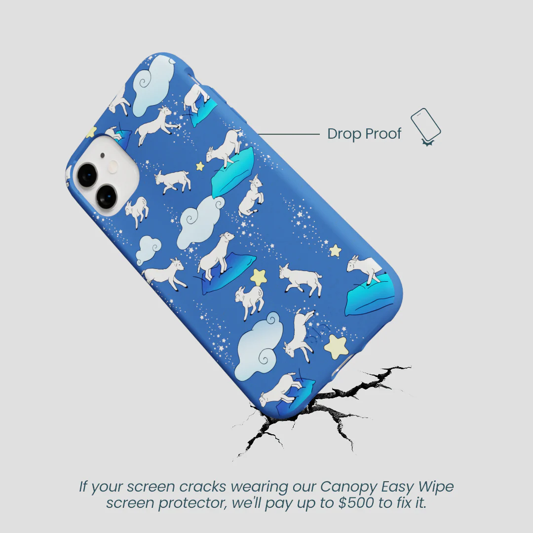 Electric Blue Sheep Dreamers iPhone 11 Case - Image 5