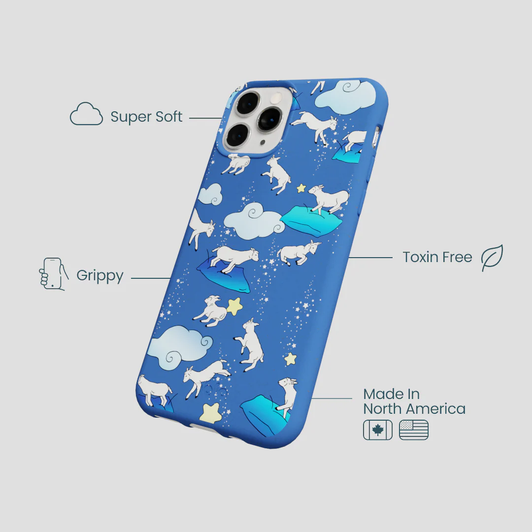 Electric Blue Sheep Dreamers iPhone 11 Pro Case - Image 4