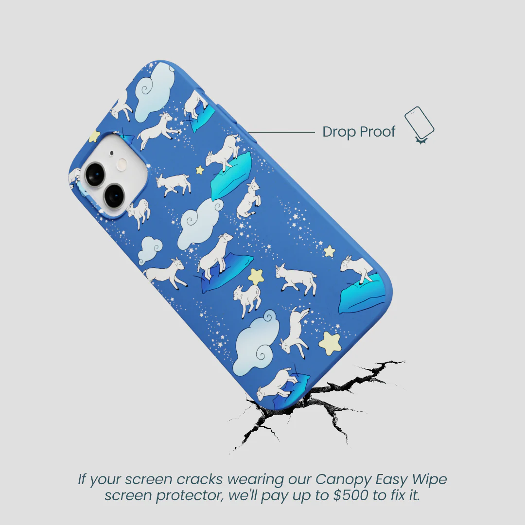 Electric Blue Sheep Dreamers iPhone 12/ iPhone 12 Pro Case - Image 5
