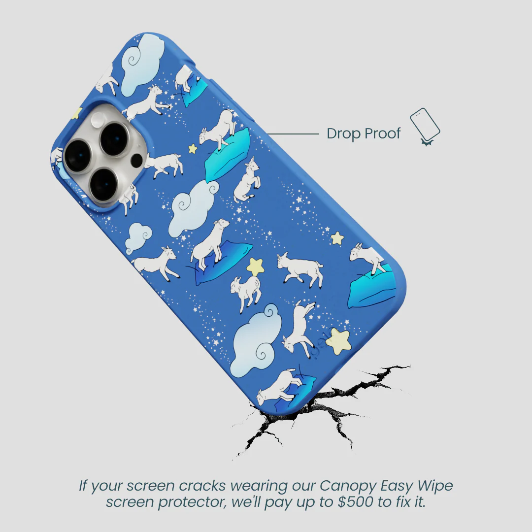Electric Blue Sheep Dreamers iPhone 15 Pro Max Case - Image 5