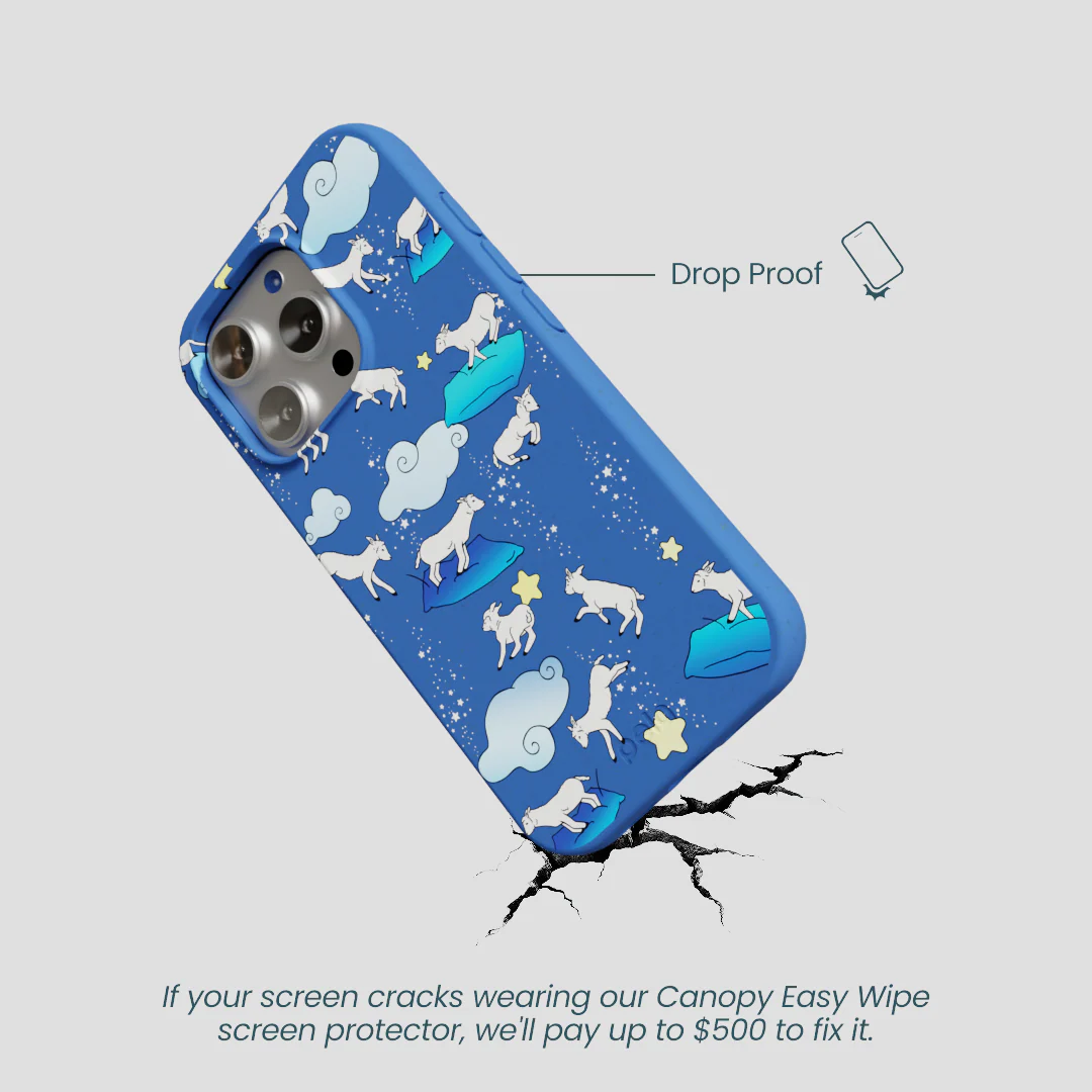 Electric Blue Sheep Dreamers iPhone 16 Pro Case - Image 5