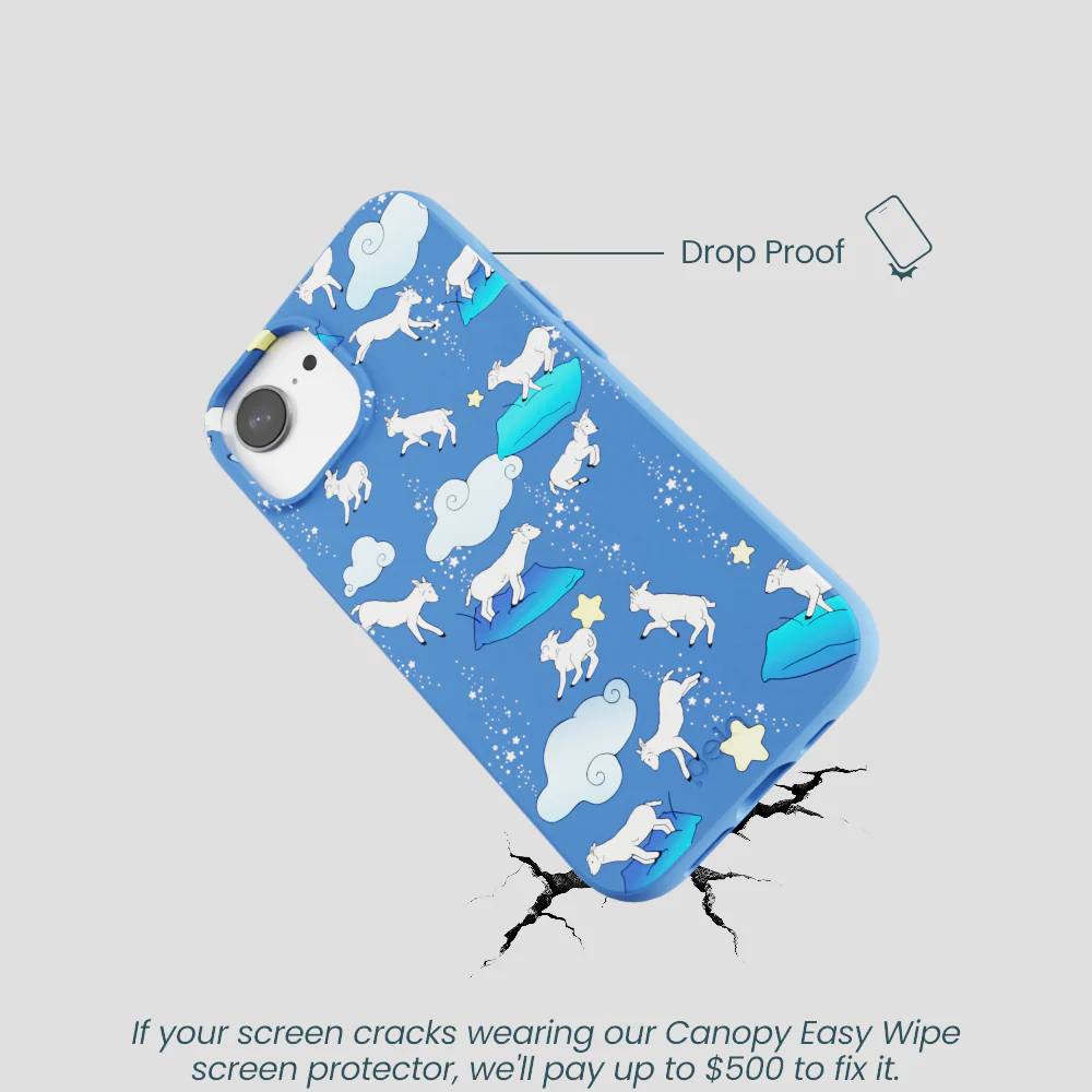 Electric Blue Sheep Dreamers iPhone 16e/17e Case - Image 5