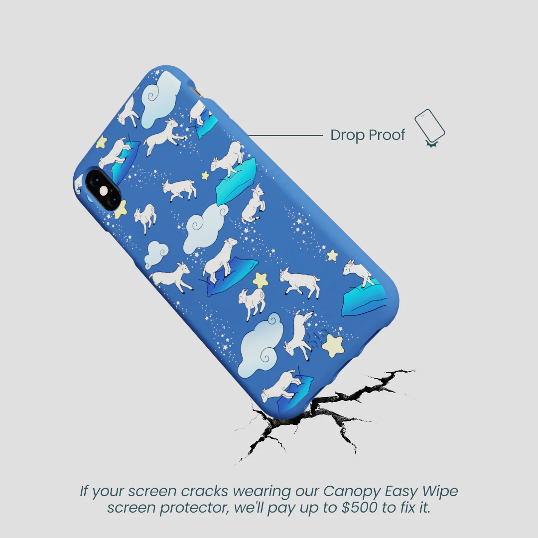 Electric Blue Sheep Dreamers iPhone XR Case - Image 5