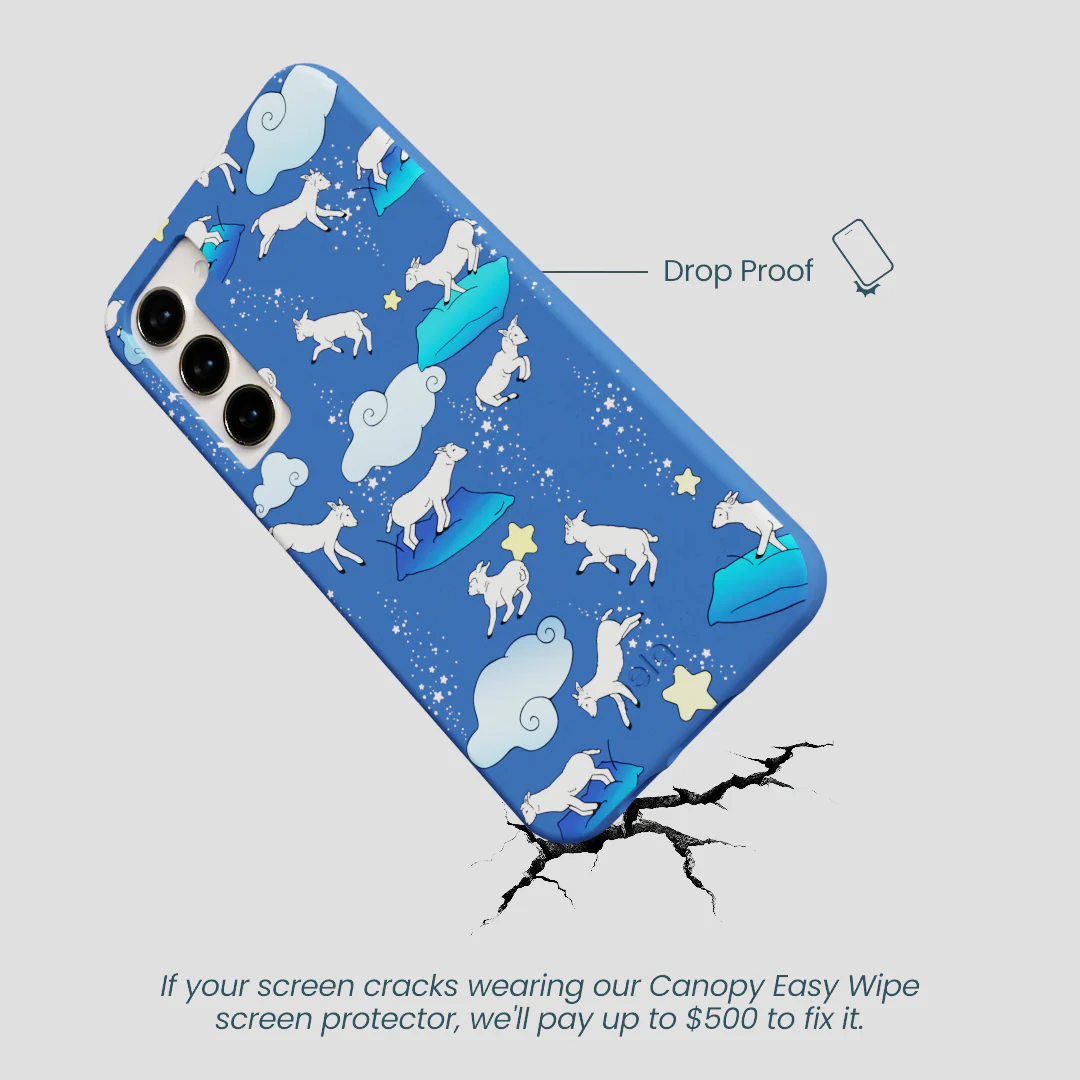 Electric Blue Sheep Dreamers Samsung Galaxy S24+(Plus) Case - Image 5