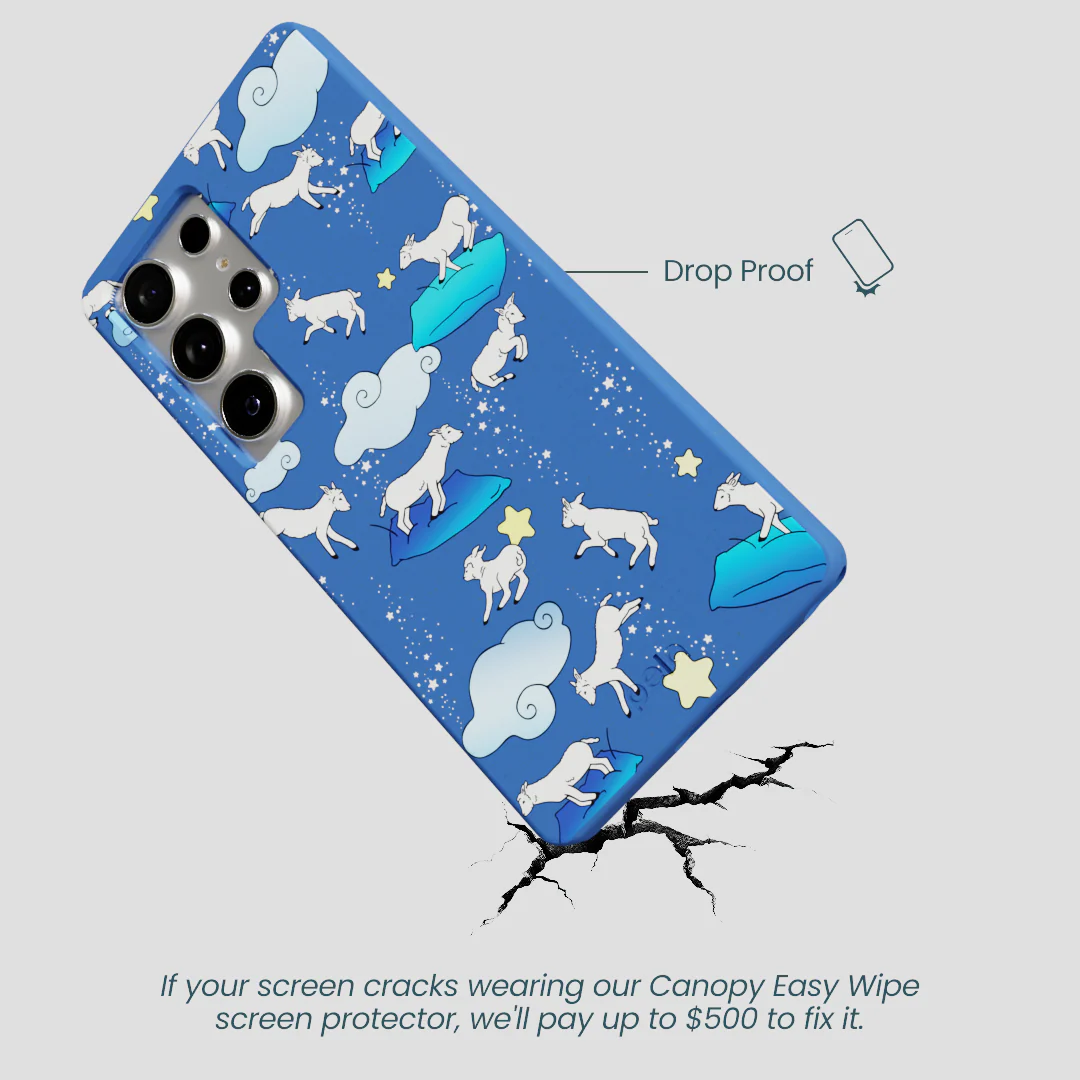 Electric Blue Sheep Dreamers Samsung Galaxy S25 Ultra Case - Image 5