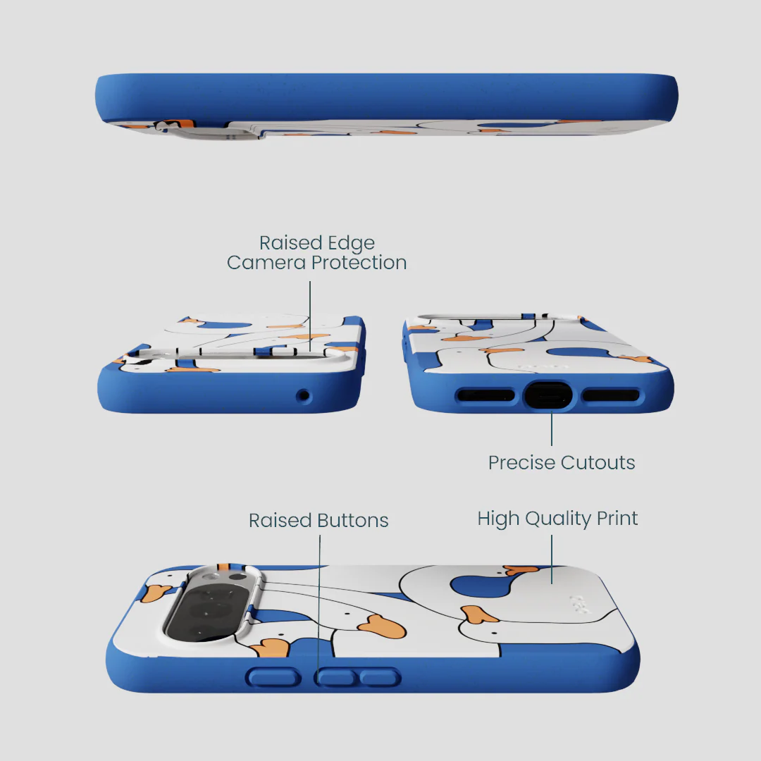 Electric Blue Silly Goose Google Pixel 10/10 Pro Case - Image 3
