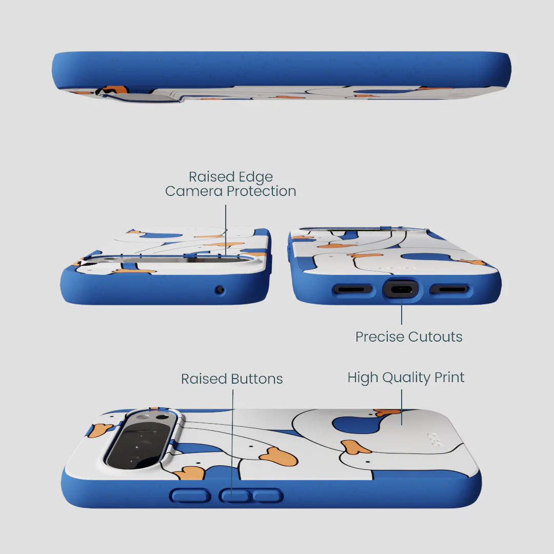 Electric Blue Silly Goose Google Pixel 10 Pro XL Case - Image 3