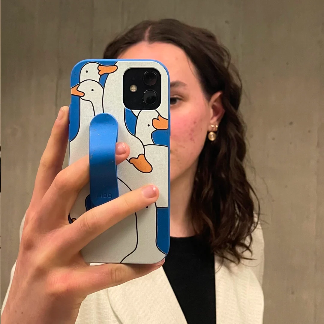 Electric Blue Silly Goose iPhone 16e/17e Case - Image 2