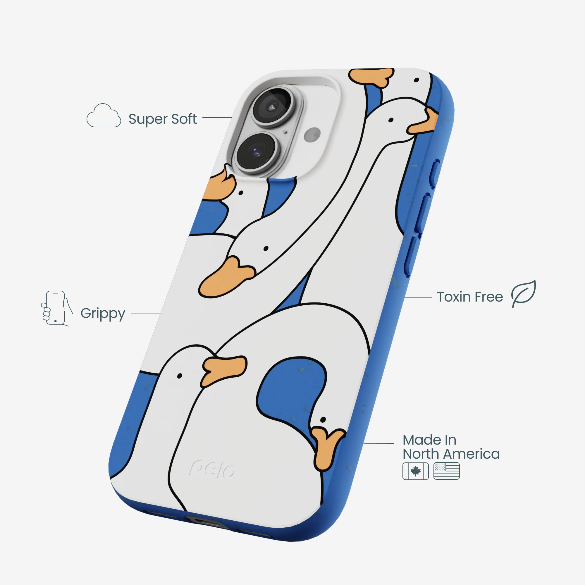 Electric Blue Silly Goose iPhone 17 Case - Image 4