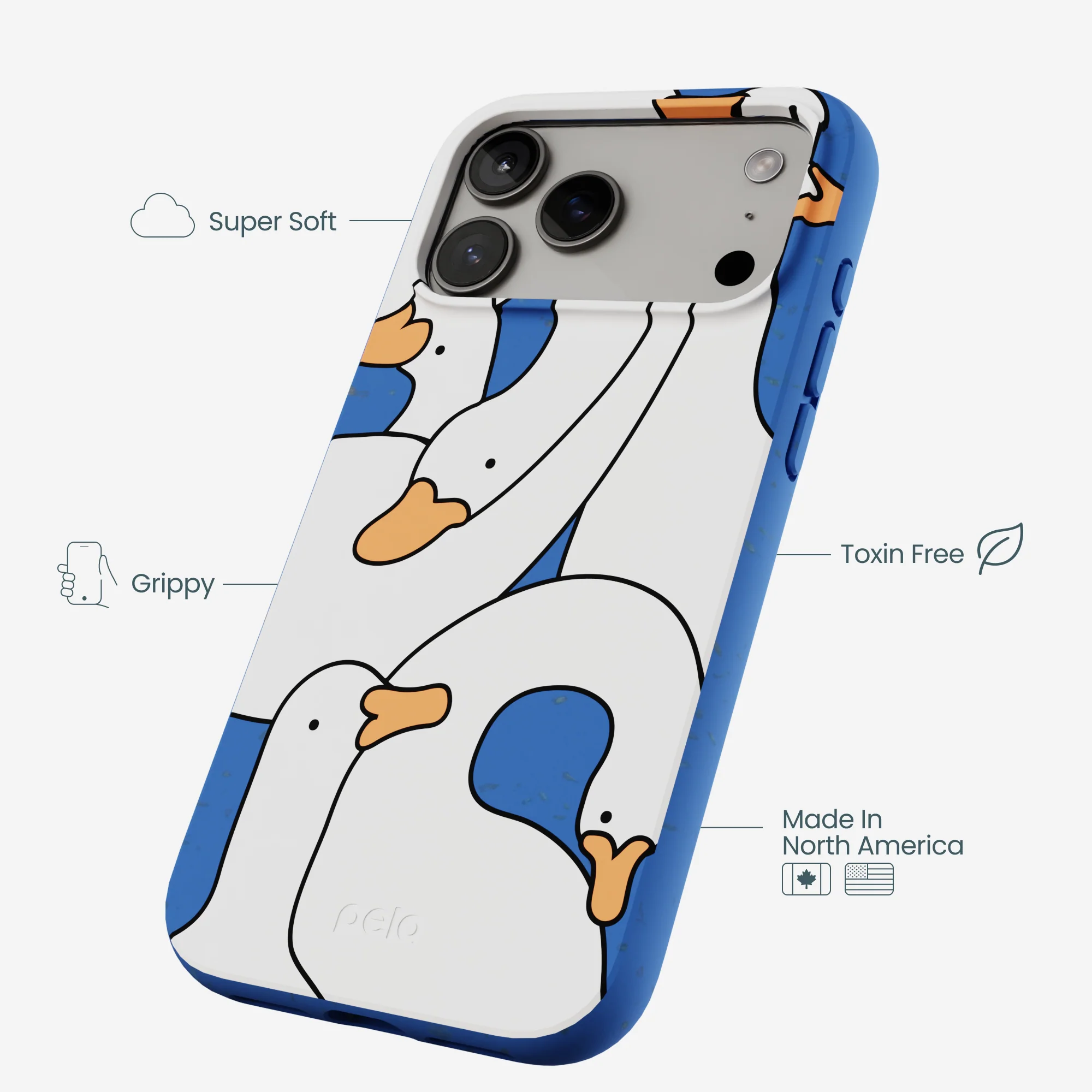 Electric Blue Silly Goose iPhone 17 Pro Max Case - Image 4