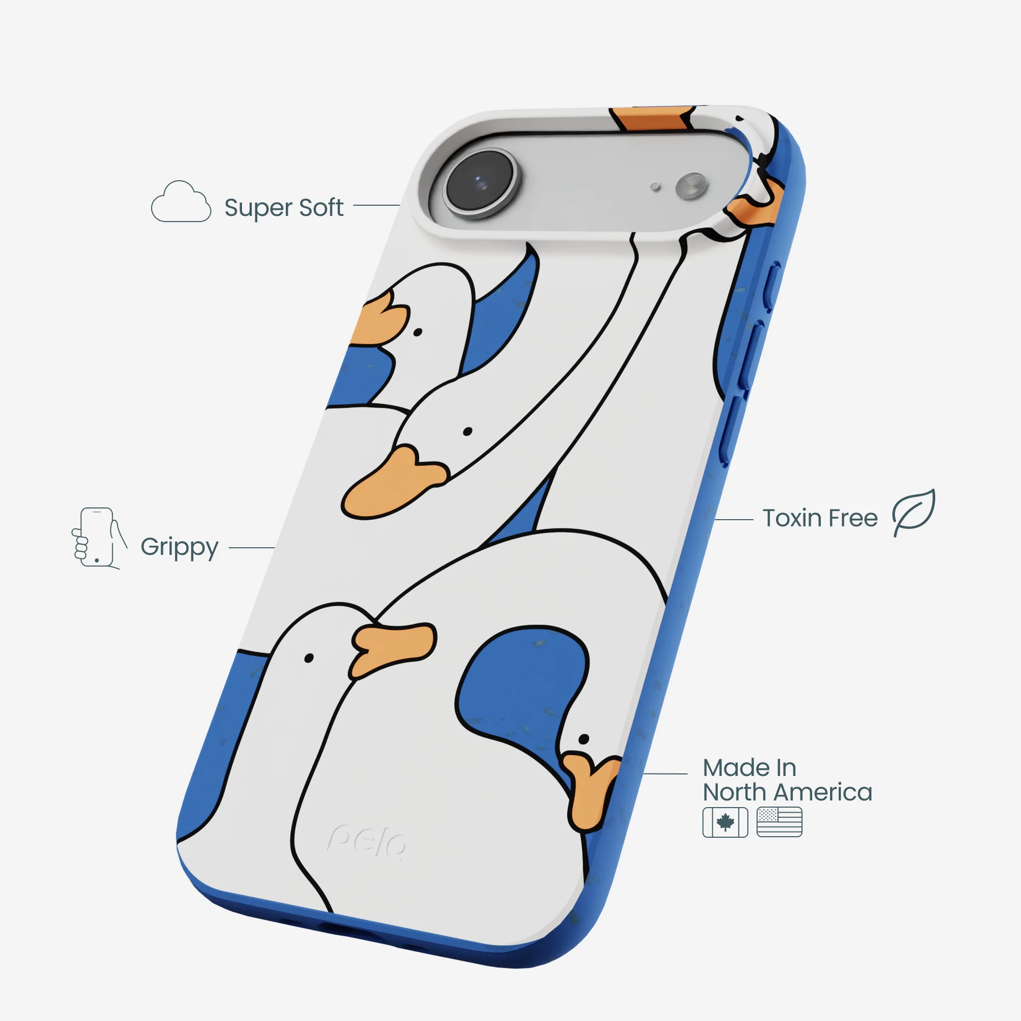 Electric Blue Silly Goose iPhone Air Case - Image 4