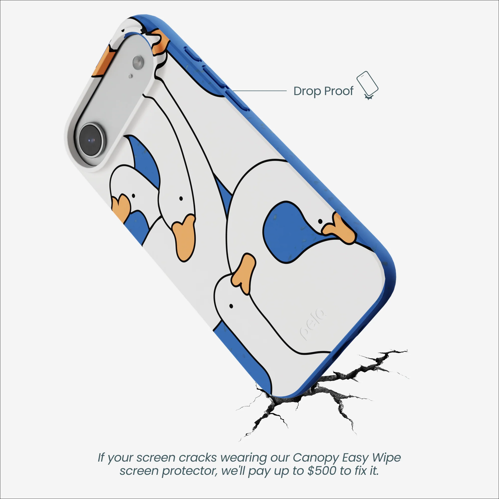 Electric Blue Silly Goose iPhone Air Case - Image 5