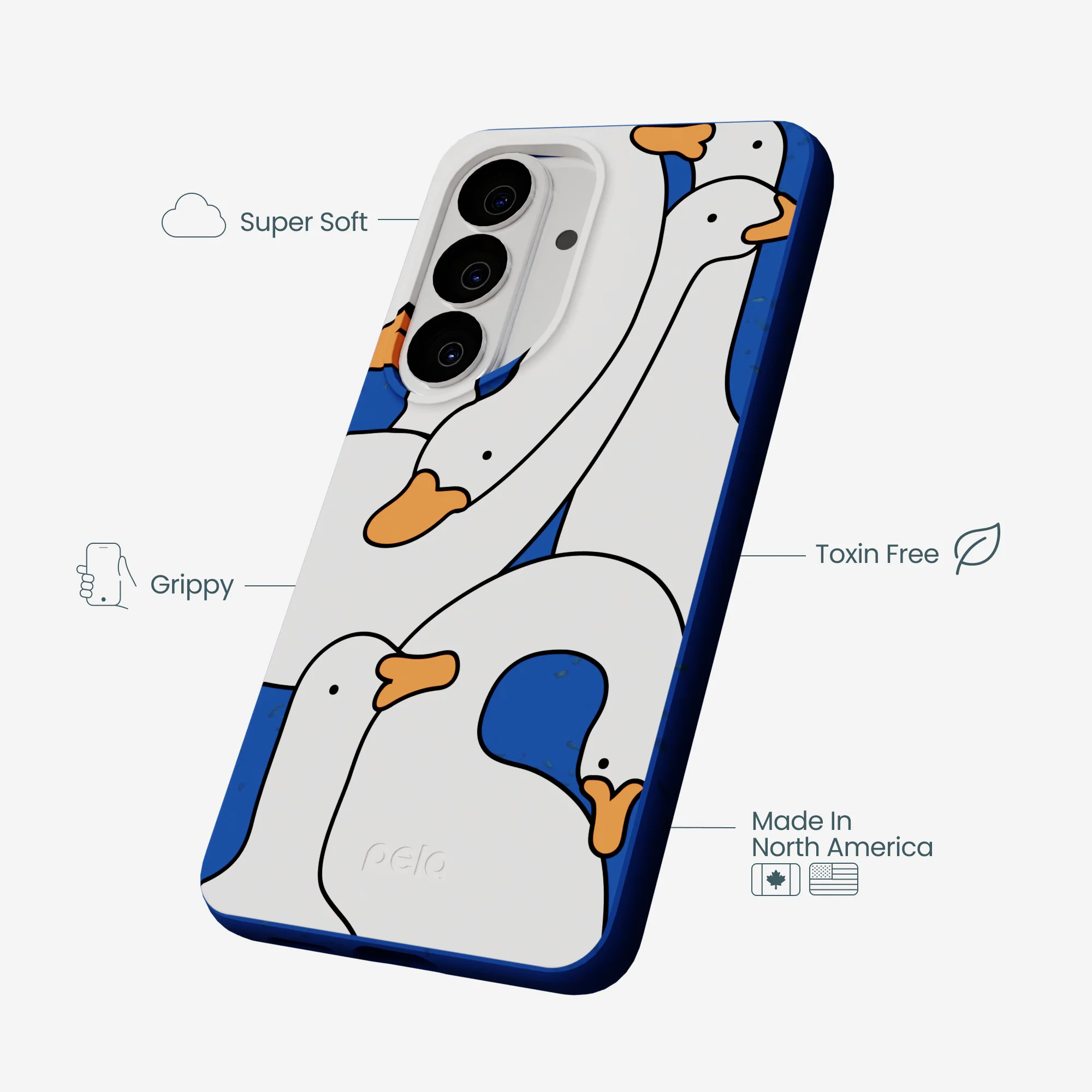 Electric Blue Silly Goose Samsung Galaxy S26 Case - Image 3