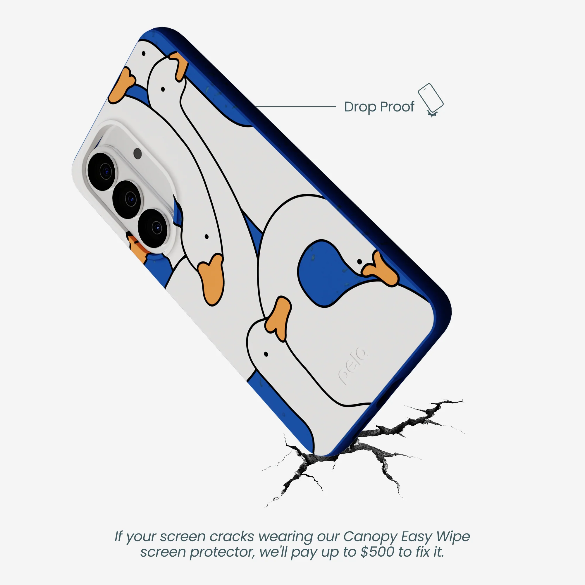 Electric Blue Silly Goose Samsung Galaxy S26 Case - Image 4