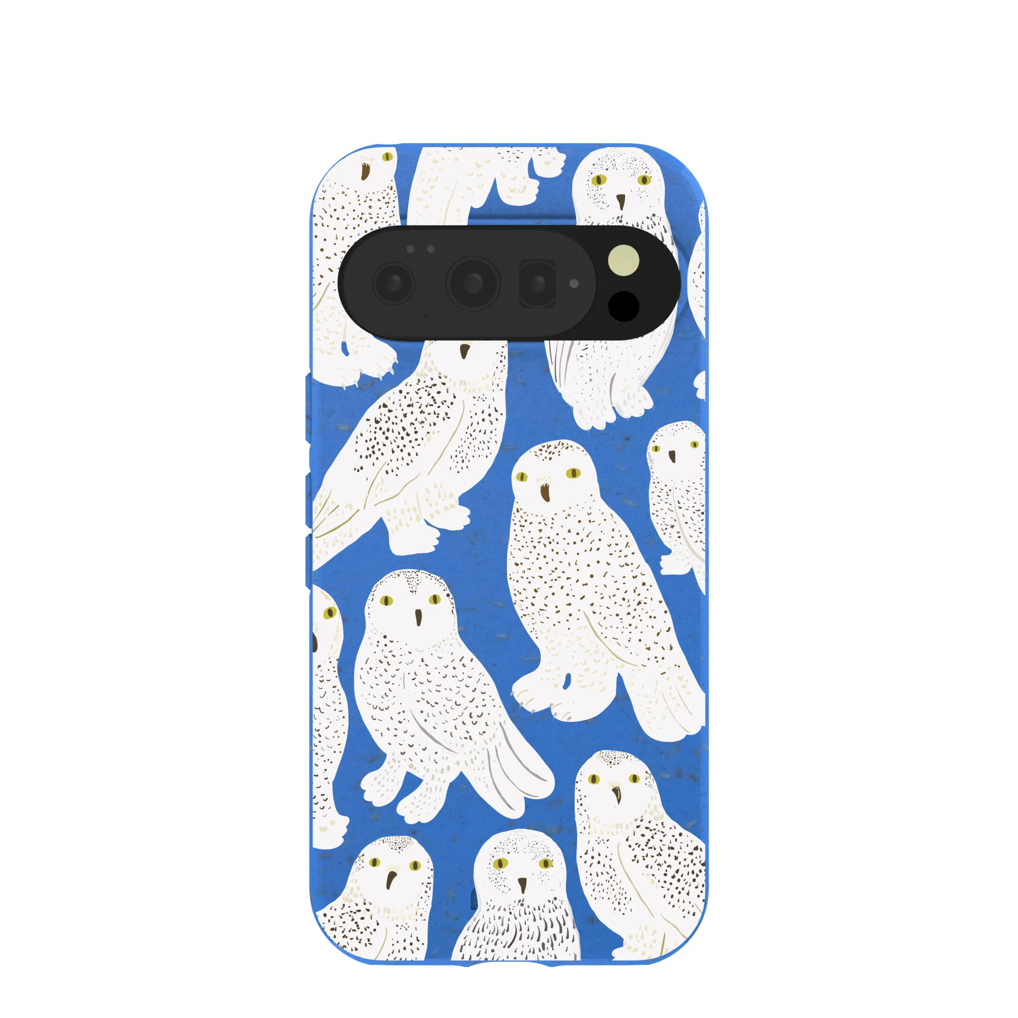 Electric Blue Snowy Owls Google Pixel 10/10 Pro Case