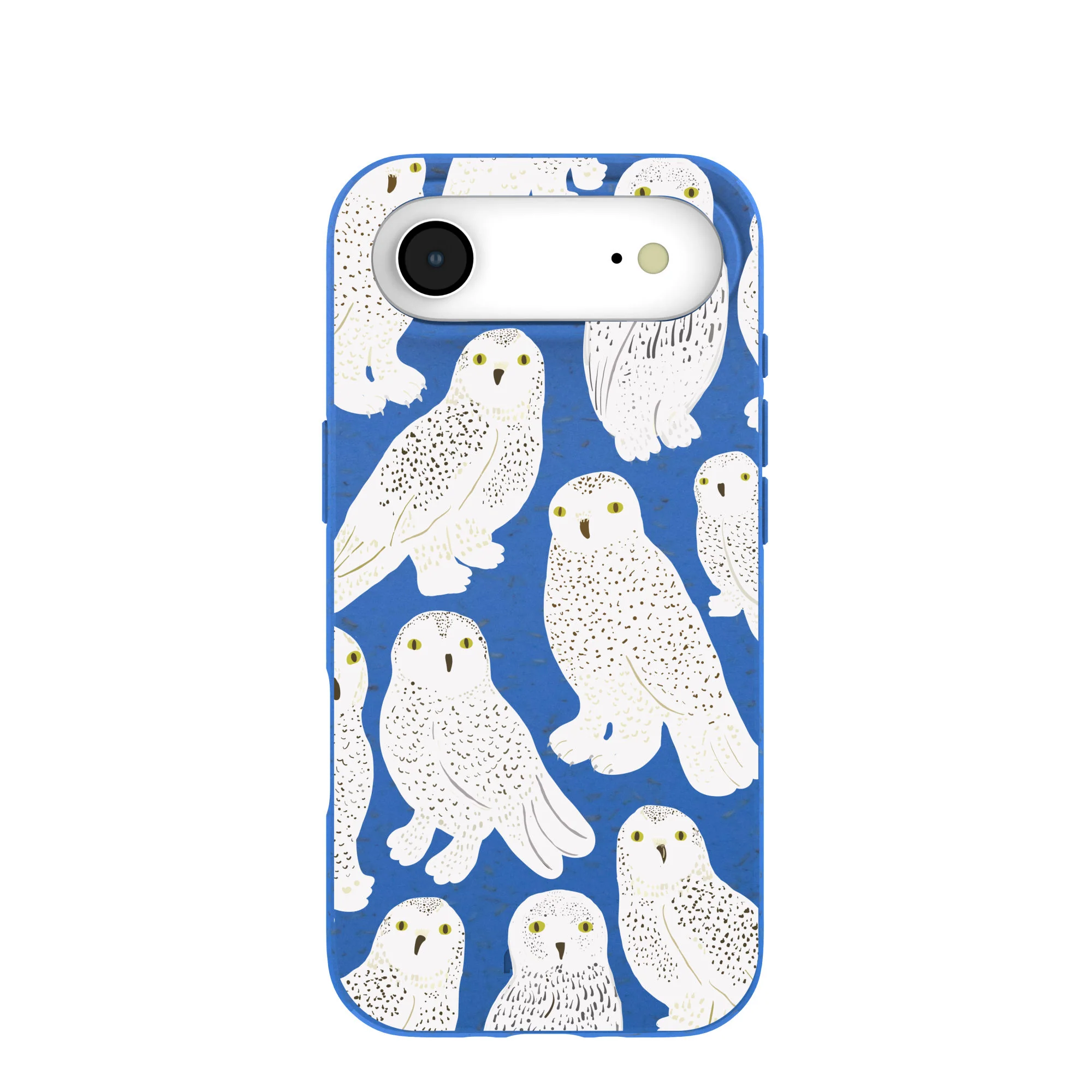 Electric Blue Snowy Owls iPhone Air Case