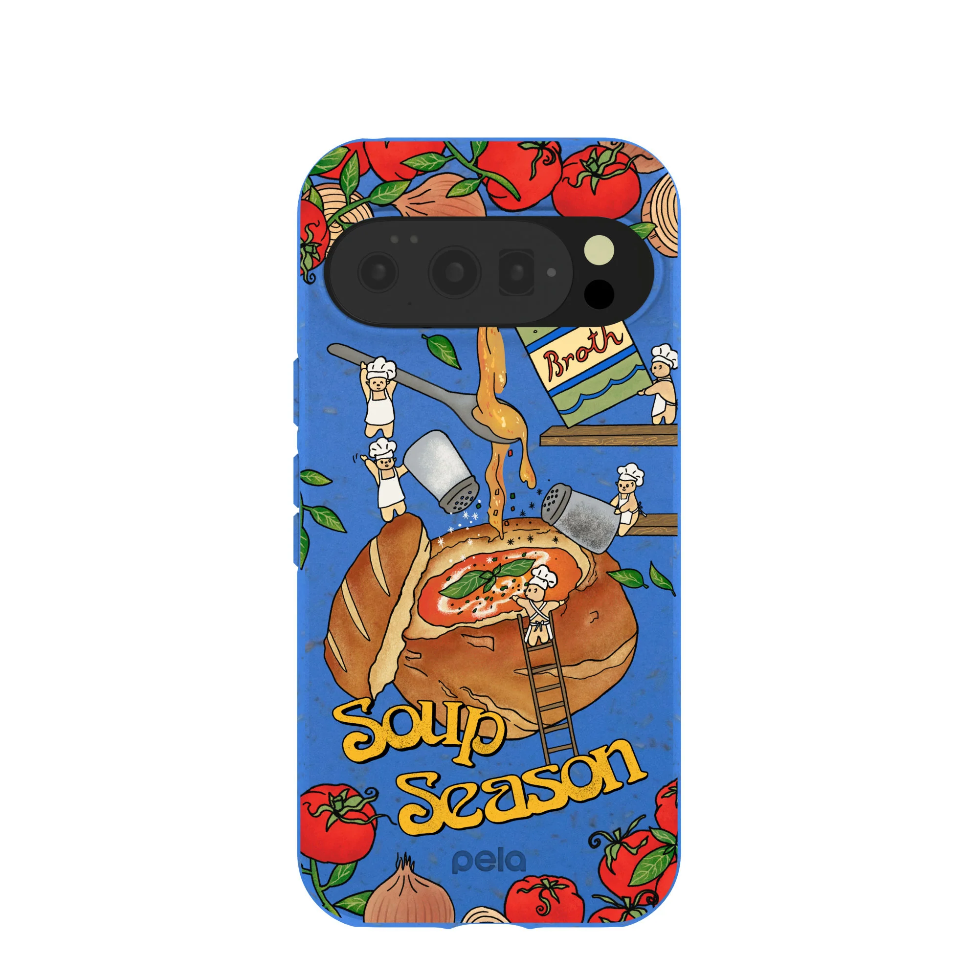 Electric Blue Soup Season Google Pixel 10/10 Pro Case