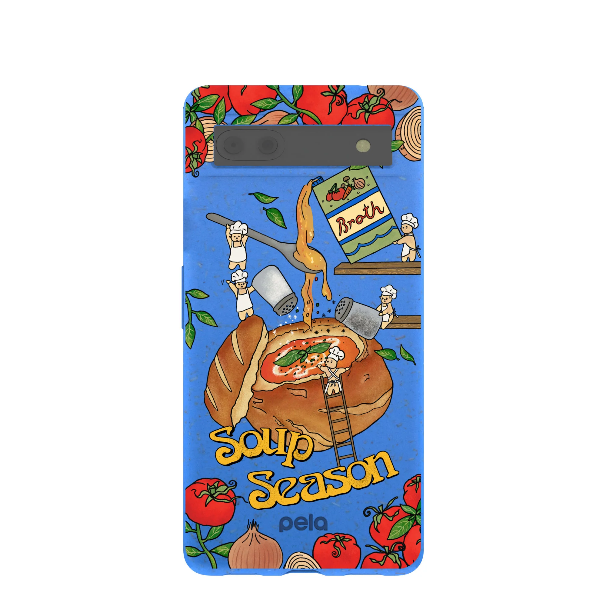 Electric Blue Soup Season Google Pixel 6a Case