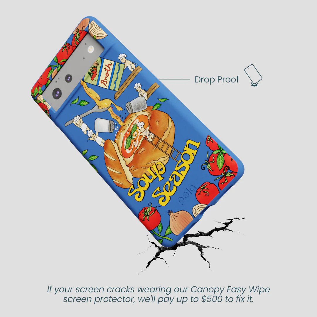 Electric Blue Soup Season Google Pixel 6a Case - Image 5