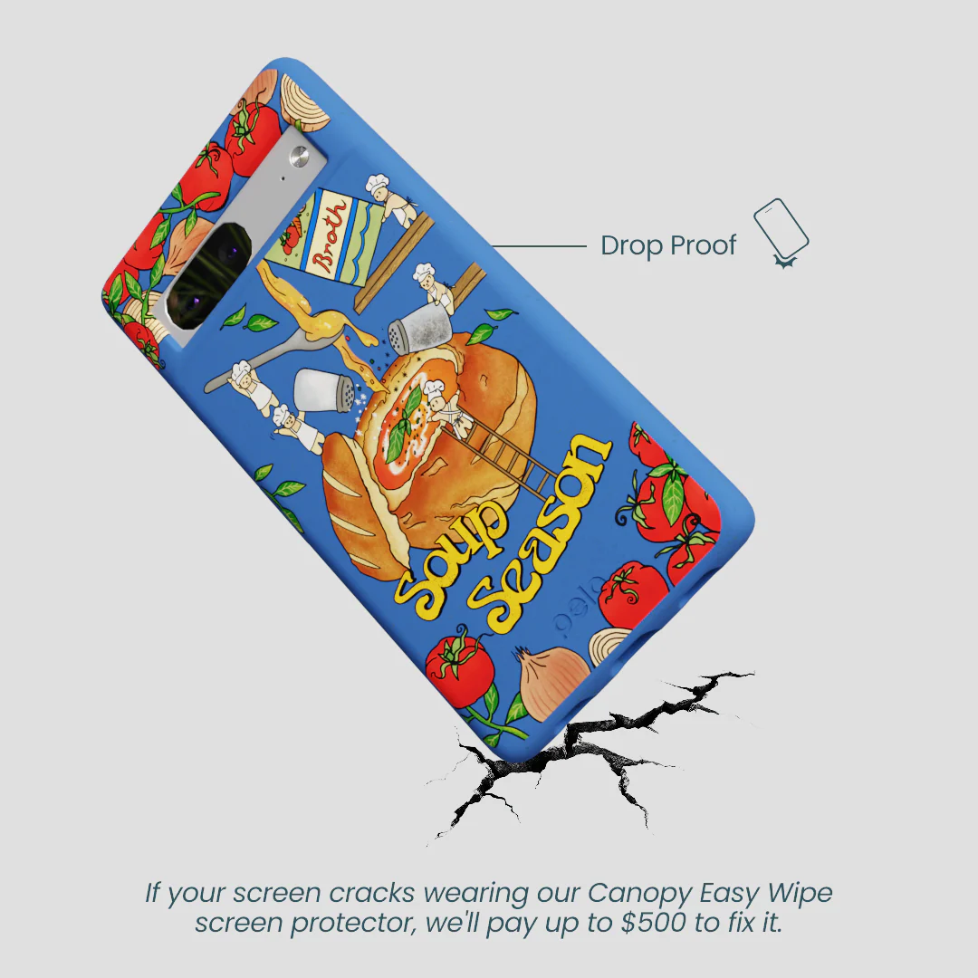 Electric Blue Soup Season Google Pixel 7 Case - Image 5