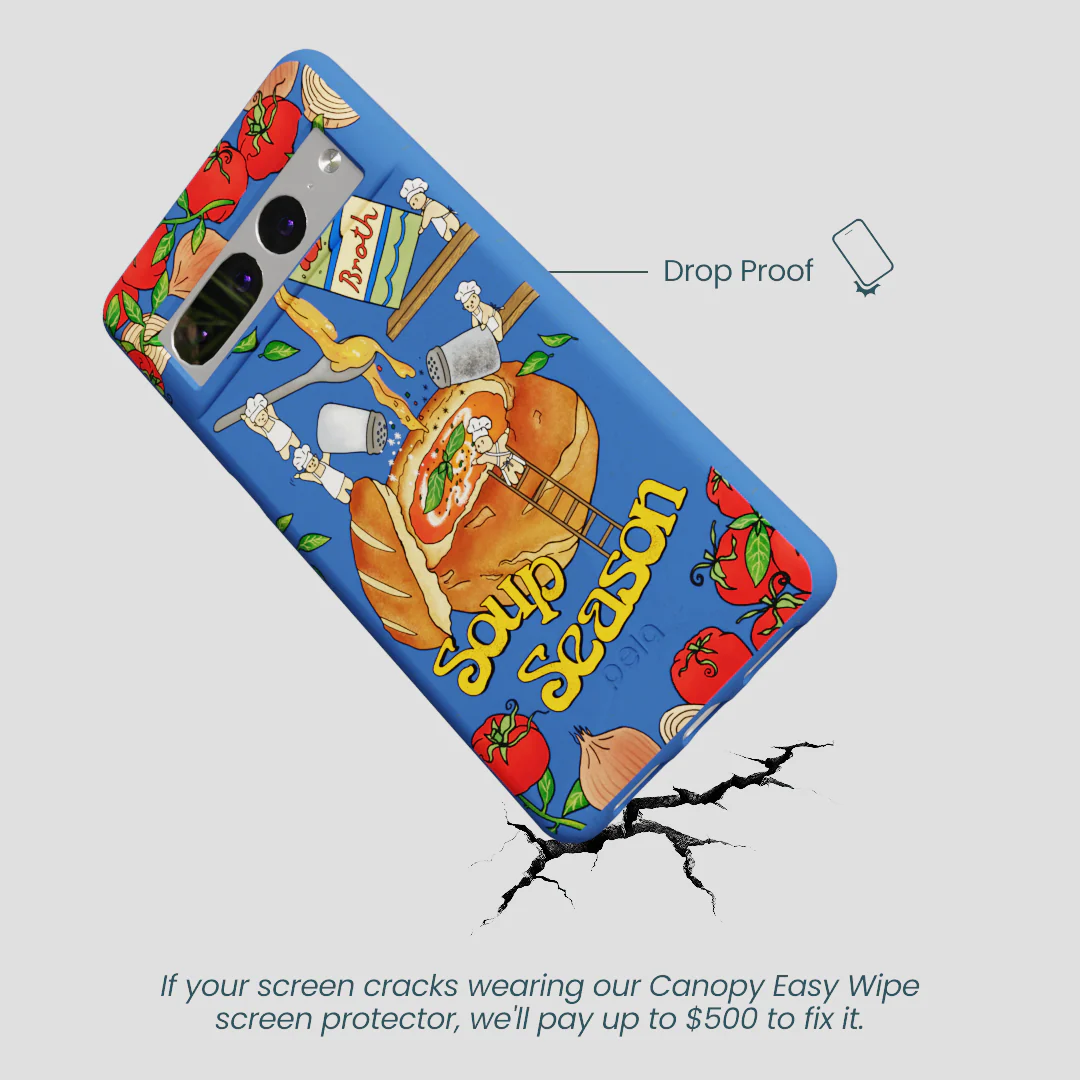 Electric Blue Soup Season Google Pixel 7 Pro Case - Image 5