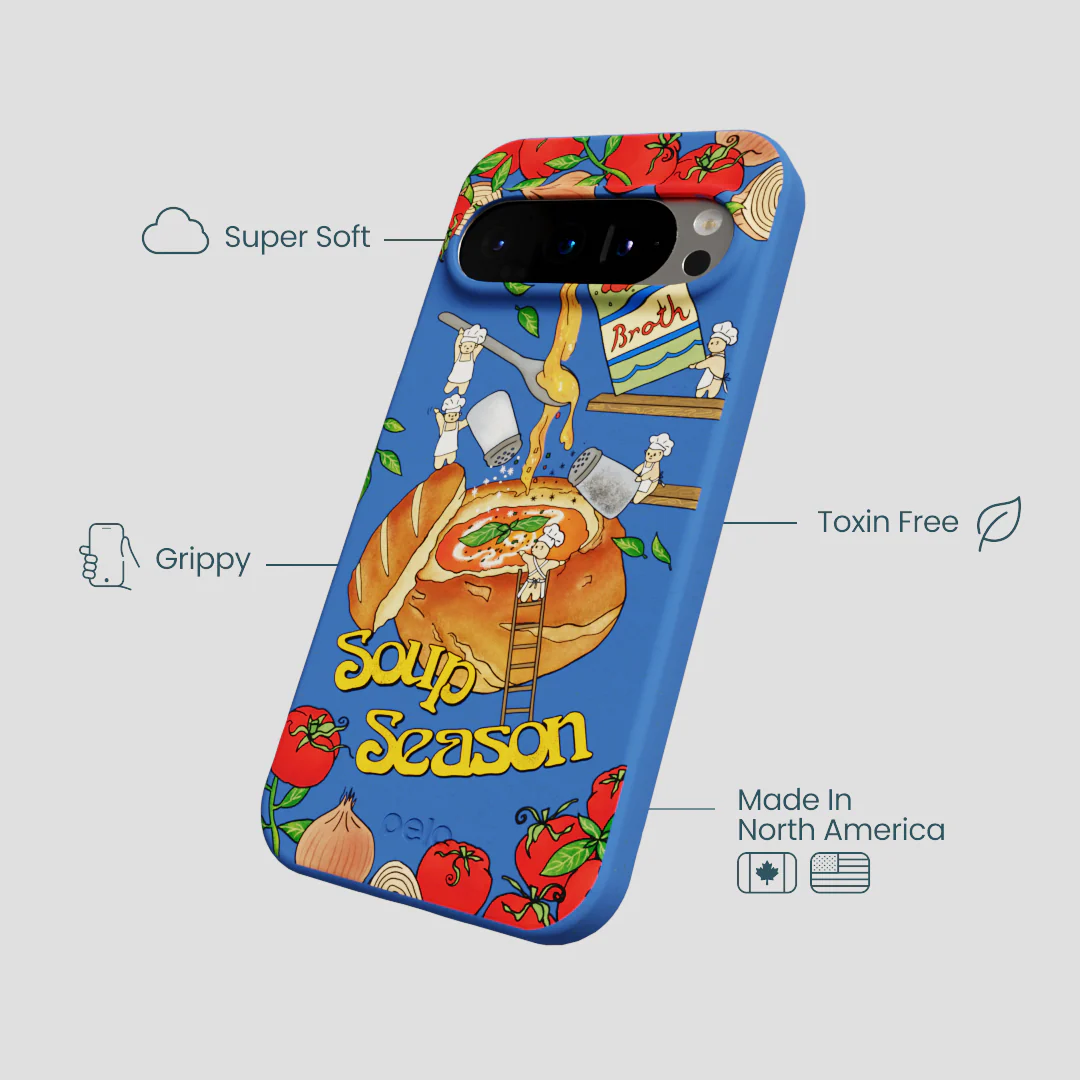 Electric Blue Soup Season Google Pixel 9/9 Pro Case - Image 4