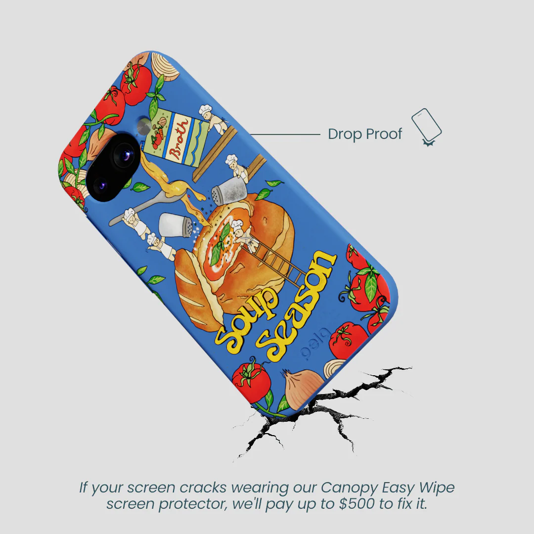 Electric Blue Soup Season Google Pixel 9a Case - Image 5