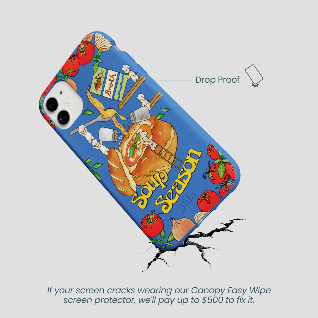 Electric Blue Soup Season iPhone 11 Case - Image 5