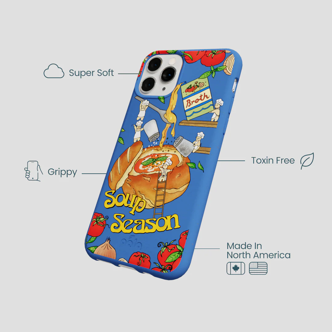 Electric Blue Soup Season iPhone 11 Pro Case - Image 4