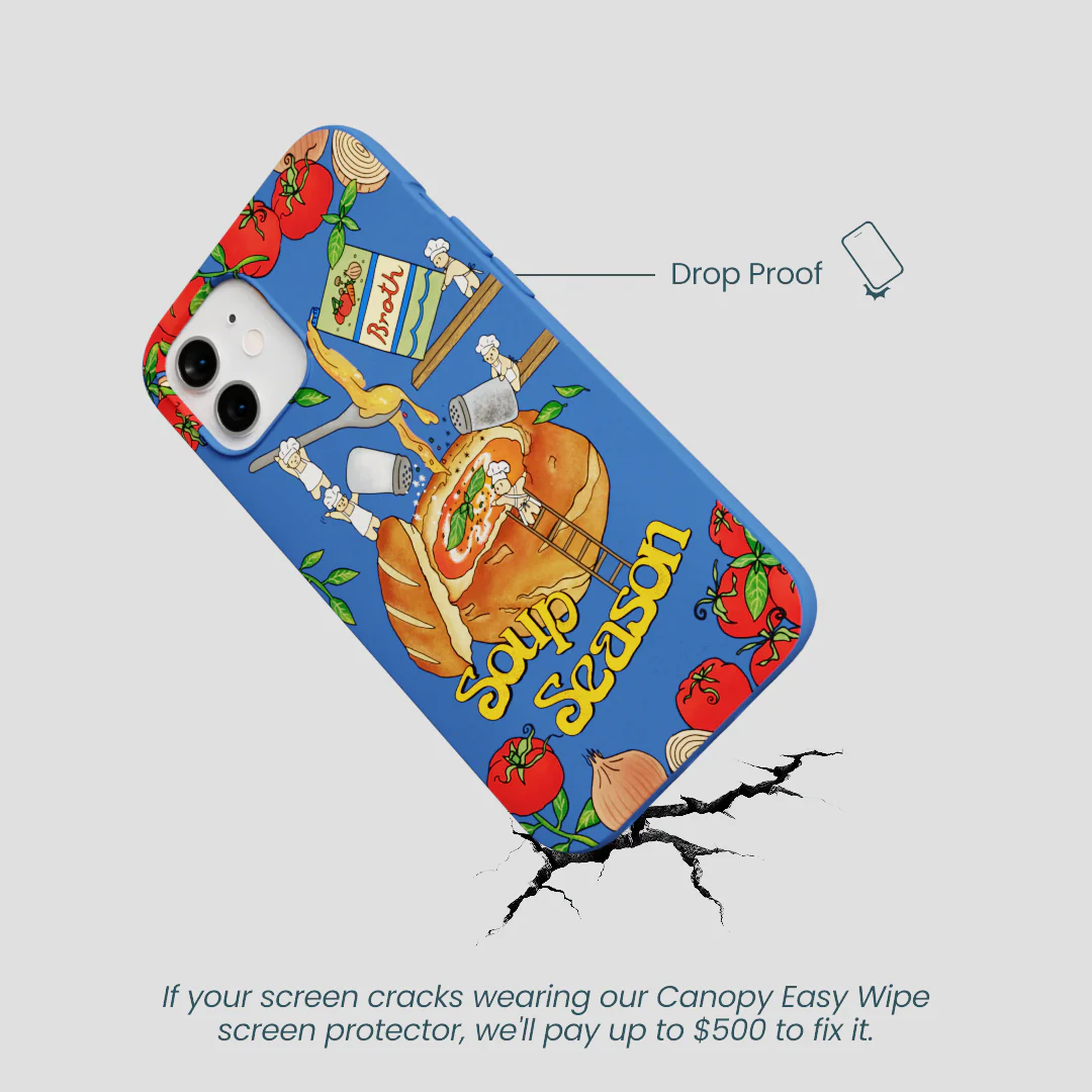 Electric Blue Soup Season iPhone 12/ iPhone 12 Pro Case - Image 5