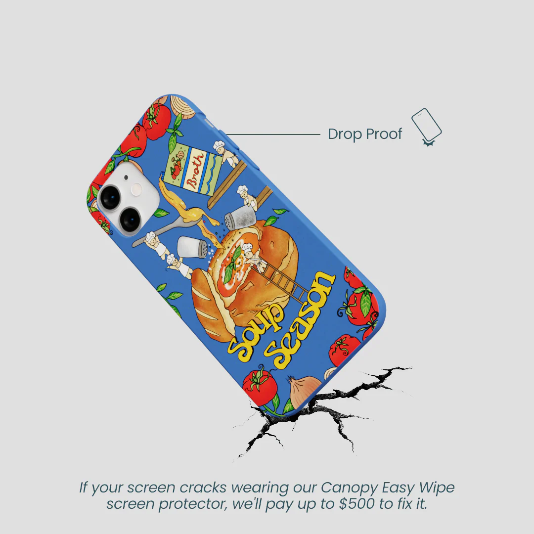 Electric Blue Soup Season iPhone 12 Mini Case - Image 5