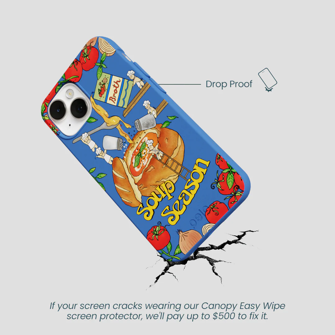 Electric Blue Soup Season iPhone 13 Case - Image 5