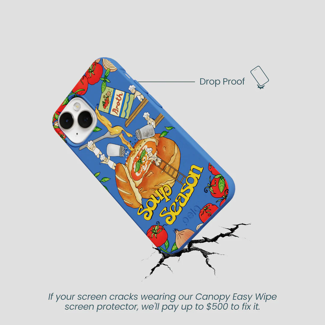 Electric Blue Soup Season iPhone 13 Mini Case - Image 5