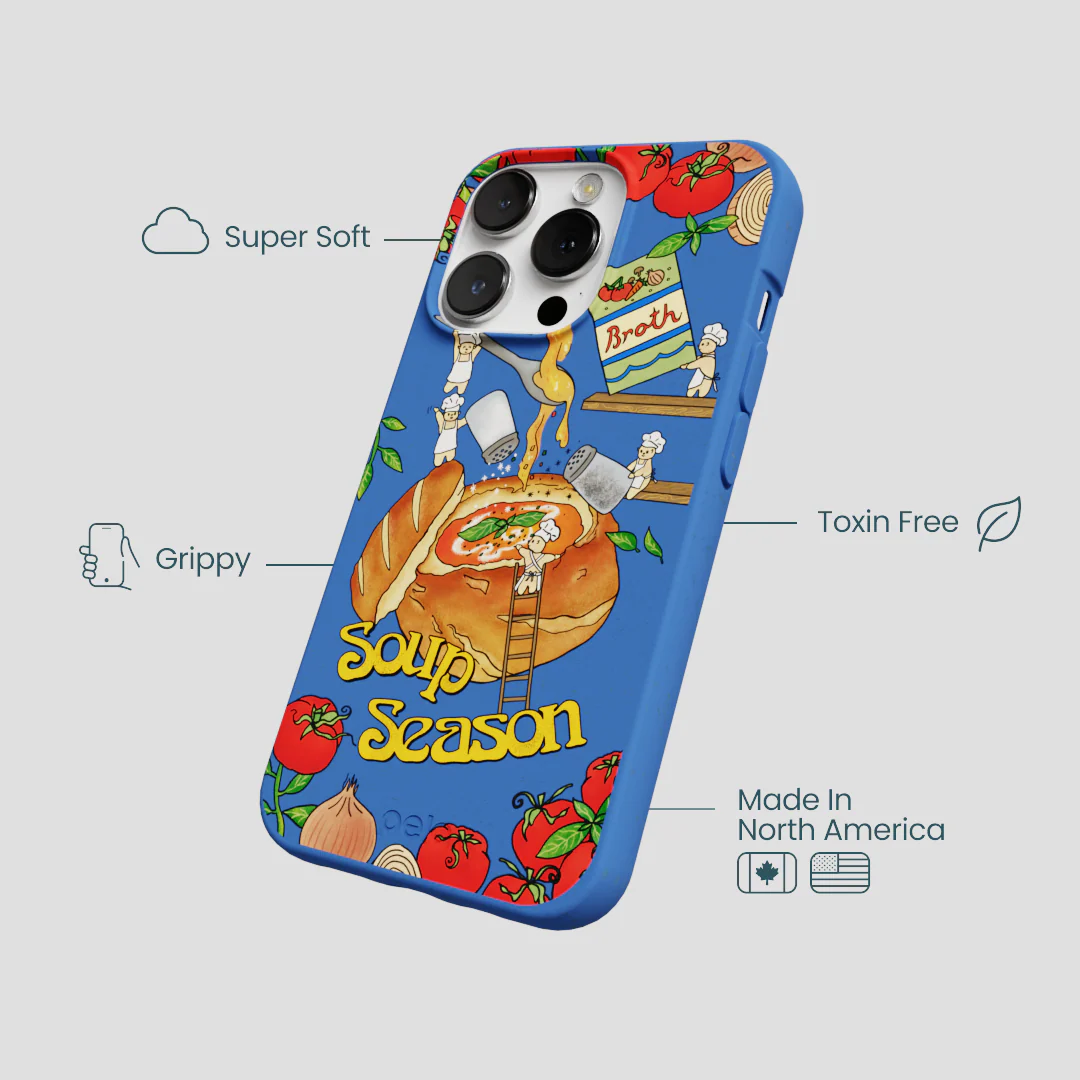 Electric Blue Soup Season iPhone 13 Pro Case - Image 4