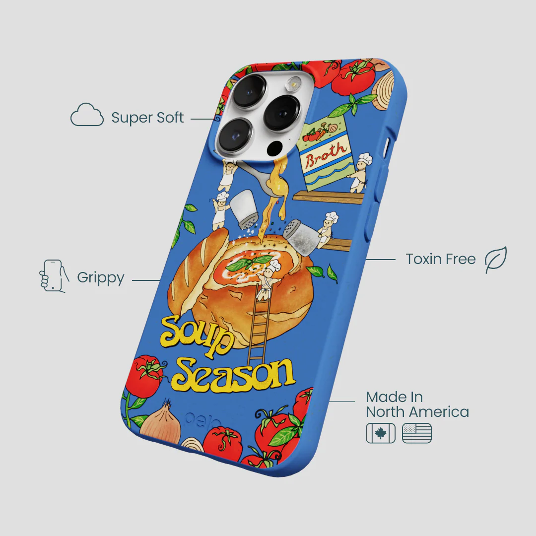 Electric Blue Soup Season iPhone 13 Pro Max Case - Image 4