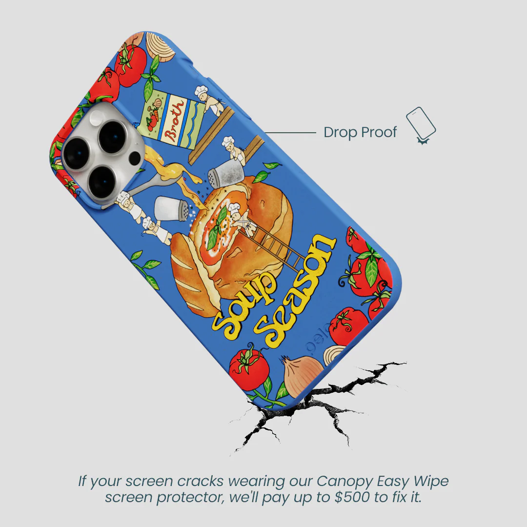 Electric Blue Soup Season iPhone 14 Pro Max Case - Image 5