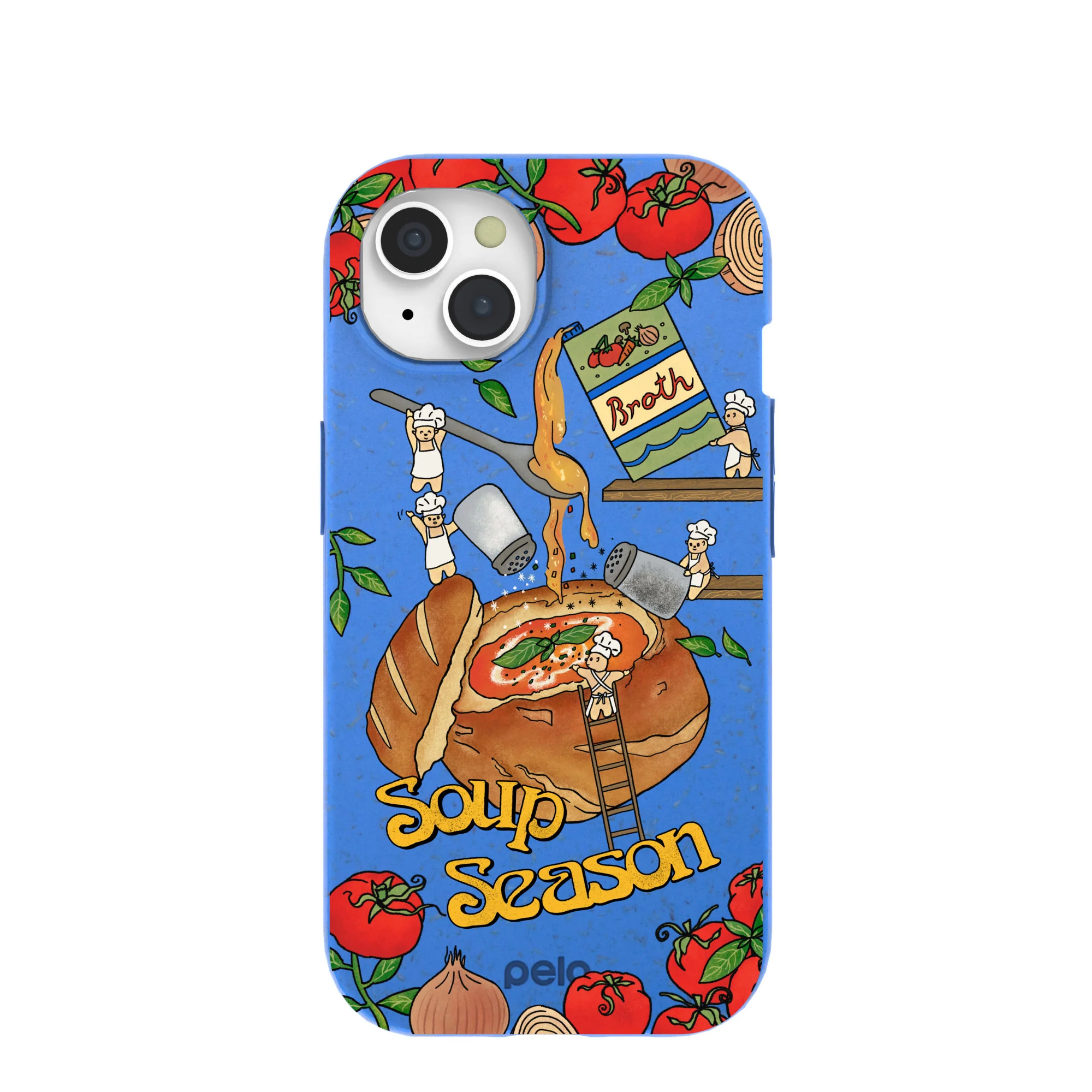 Electric Blue Soup Season iPhone 15 Case