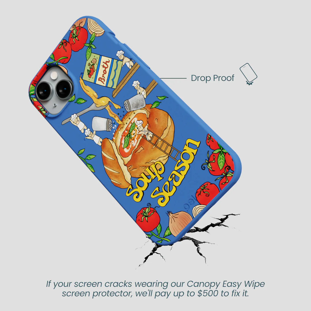 Electric Blue Soup Season iPhone 15 Plus Case - Image 5
