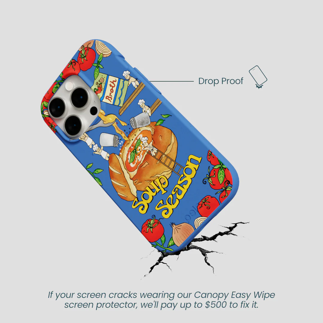 Electric Blue Soup Season iPhone 15 Pro Case - Image 5