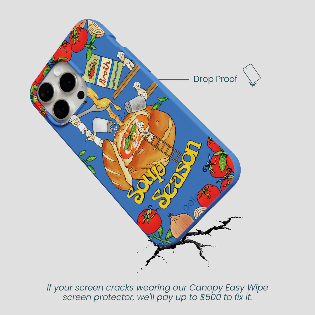 Electric Blue Soup Season iPhone 15 Pro Max Case - Image 5
