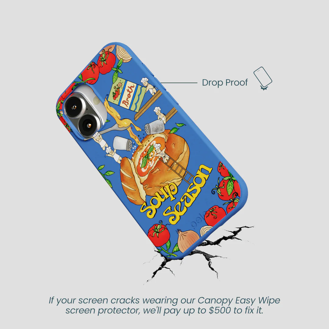 Electric Blue Soup Season iPhone 16 Case - Image 5