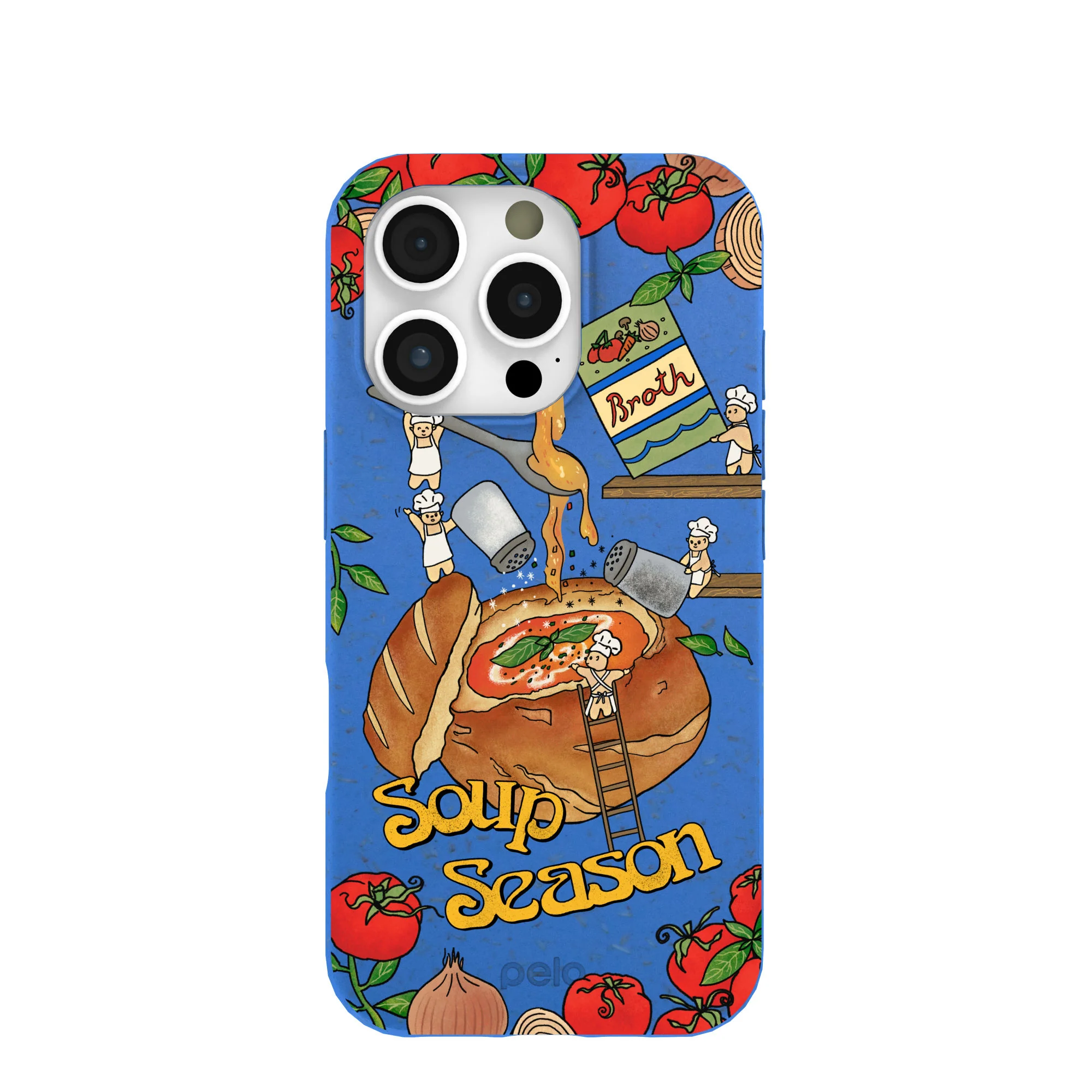Electric Blue Soup Season iPhone 16 Pro Case