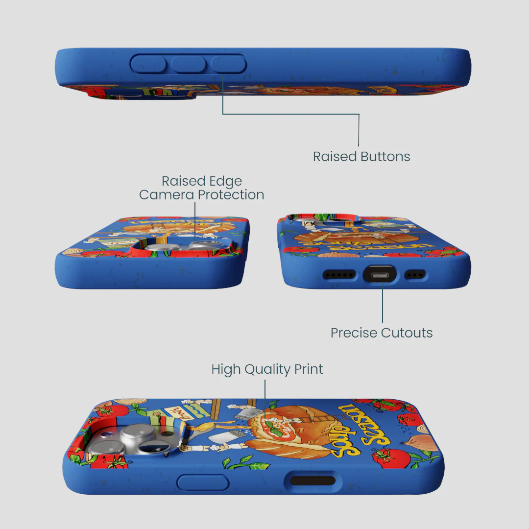 Electric Blue Soup Season iPhone 16 Pro Case - Image 3