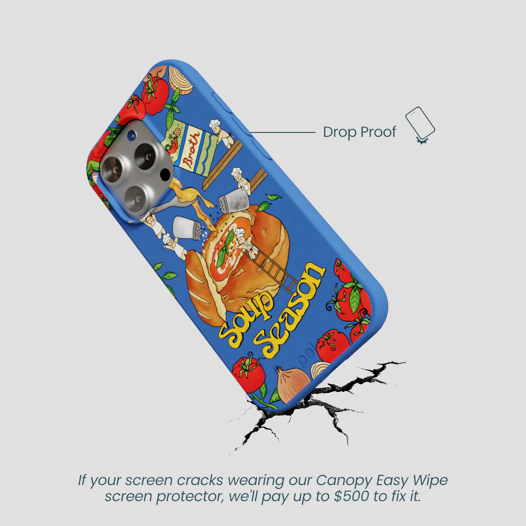 Electric Blue Soup Season iPhone 16 Pro Case - Image 5