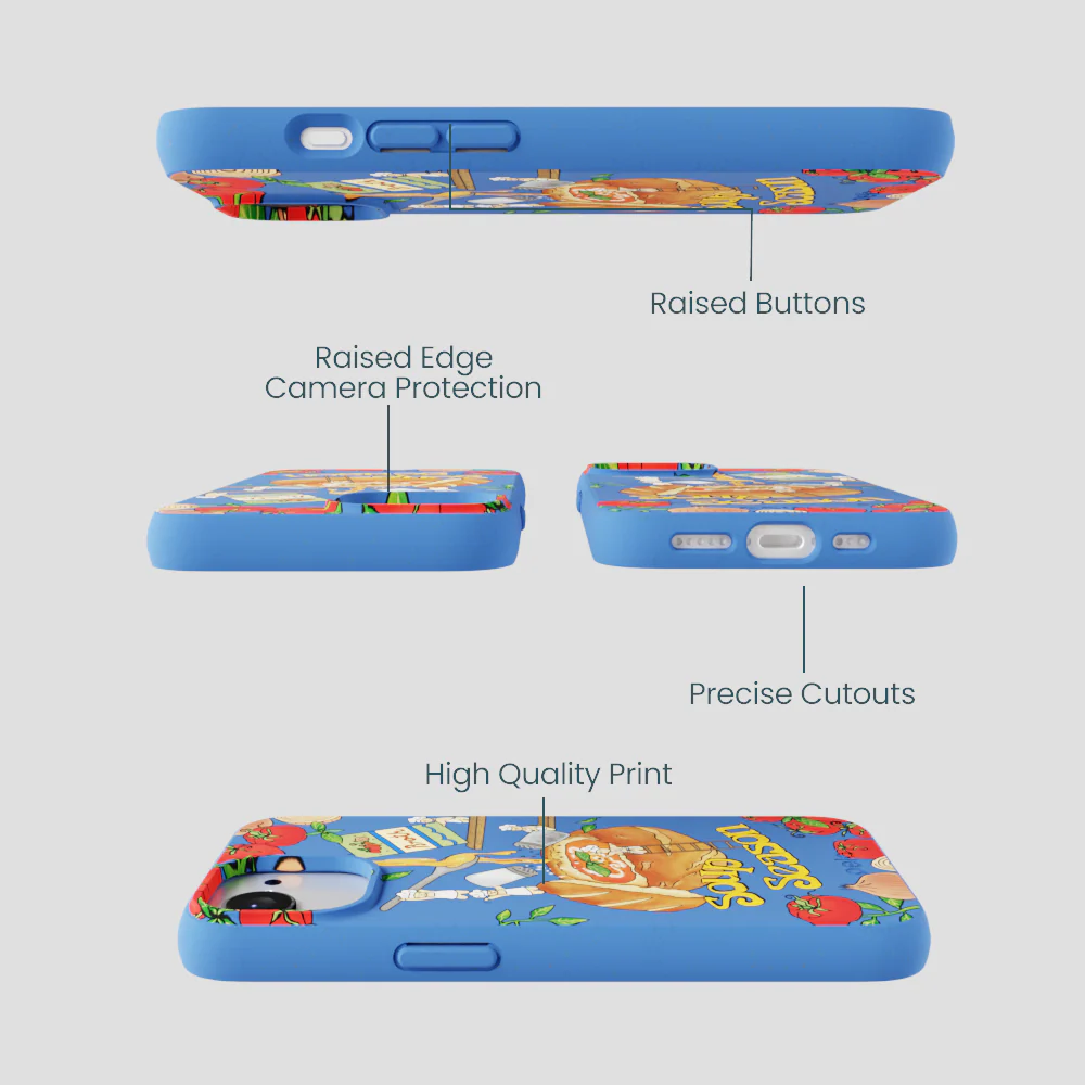 Electric Blue Soup Season iPhone 16e/17e Case - Image 3