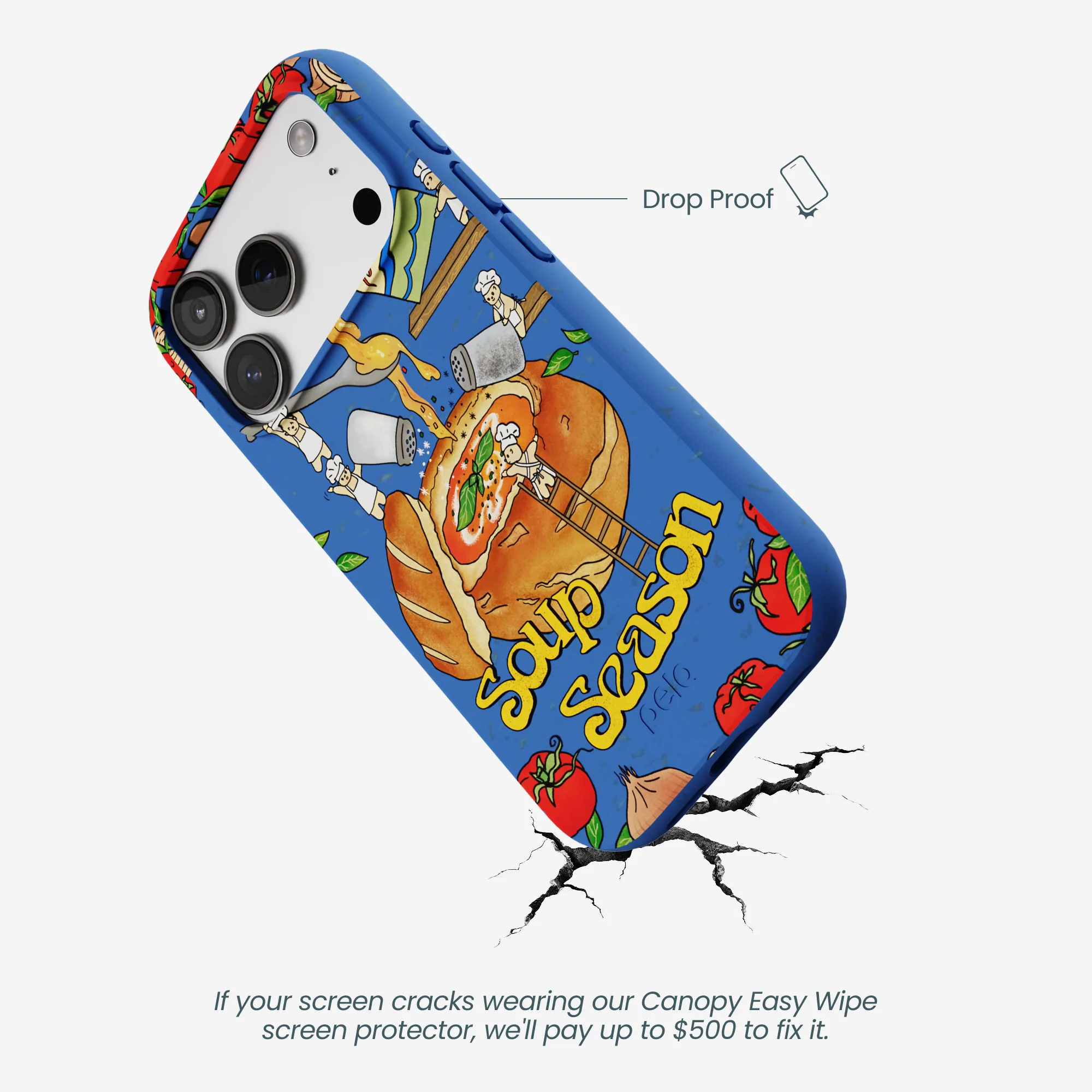 Electric Blue Soup Season iPhone 17 Pro Case - Image 5