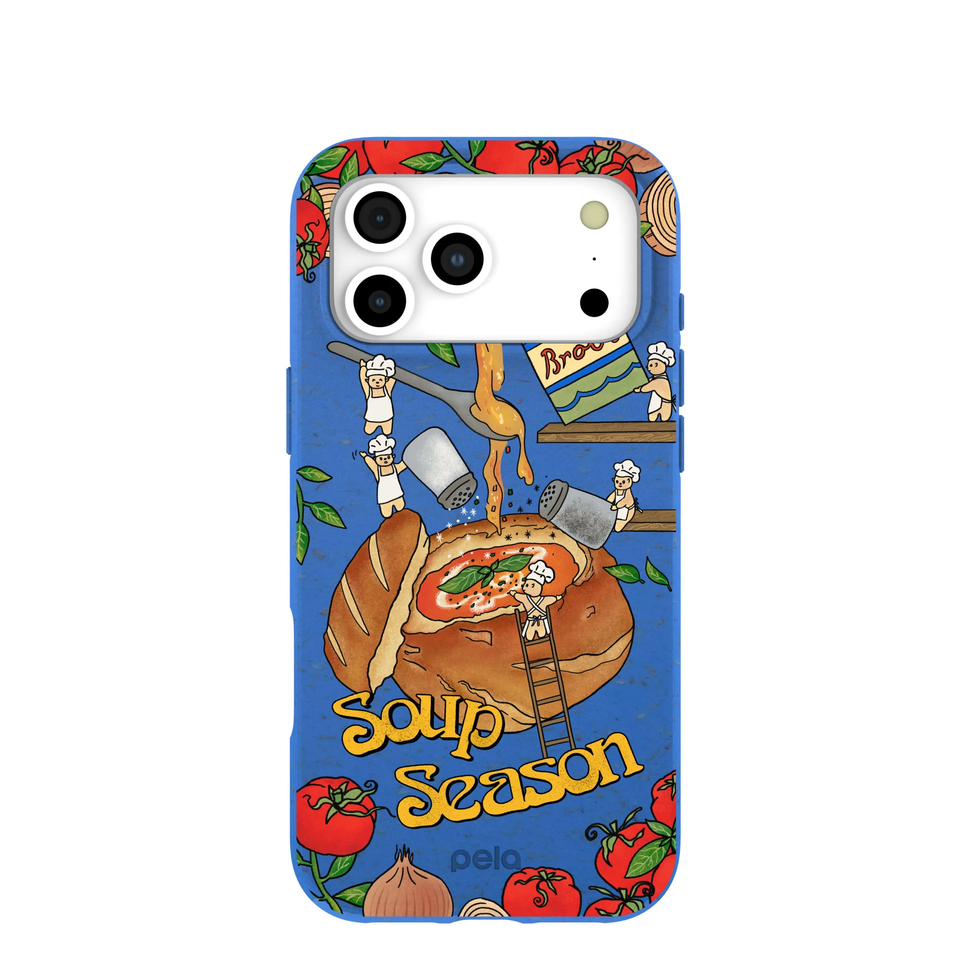 Electric Blue Soup Season iPhone 17 Pro Max Case