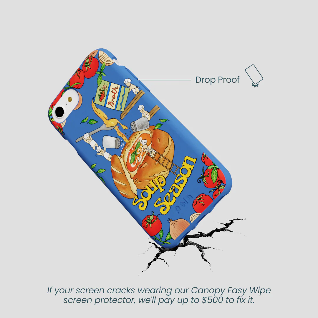 Electric Blue Soup Season iPhone 6/6s/7/8/SE Case - Image 5